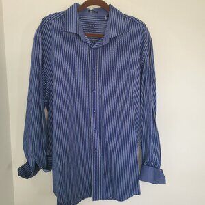 Bugatchi Men's Multi Color Classic Fit Button Down Shirt Decorative Cuffs XL/XXL